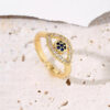 CUBIC ZIRCONIUM DÉCOR CUFF RING - Image 3
