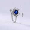 DELICATE BLUE FLOWER NOSE RING - Image 3