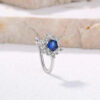 DELICATE BLUE FLOWER NOSE RING - Image 2