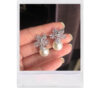 SlLVER STERLING ZIRCON SNOWFLAKES - Image 2
