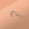 SILVER SWIRL NOSE RING - Image 3