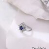 DELICATE BLUE STONE NOSE RING - Image 3