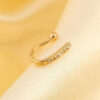 GOLDEN DELICATE LINE NOSE RING - Image 2
