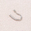 SILVER DELICATE LINE NOSE RING - Image 2