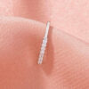SILVER DELICATE LINE NOSE RING - Image 3