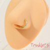 SOLID GOLDEN ZIRCON NOSE RING